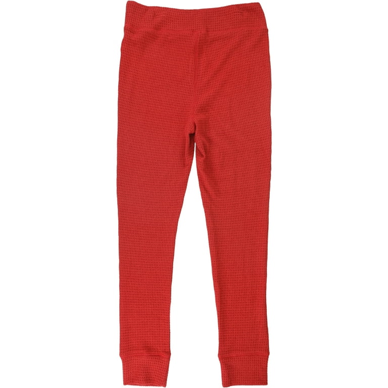 American Eagle Womens Solid Thermal Pajama Pants, Red, X-Small