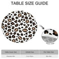 thumbnail image 6 of White Leopard Print with Footballs Pattern Round Fitted Tablecloth with Elastic Edge,Dining Table Cover Waterproof,Outdoor Round Tablecloth for Camping,Dining,Indoor and Outdoor, 6 of 7