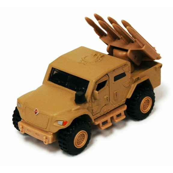 International MXT-MV Husky Military Truck - Missile Launcher, Desert Tan - Showcasts 2167D - 4.5 Inch Scale Diecast Model Replica (Brand New, but NOT IN BOX)