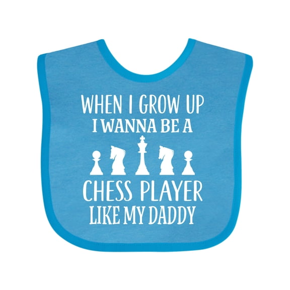 Inktastic Chess Player Childs Game Boys or Girls Baby Bib