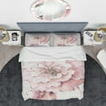 thumbnail image 3 of Designart 'Indigold Shabby Peonies Pink' Shabby Duvet Cover Set, 3 of 4