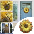 thumbnail image 3 of Girasol De Abeja, Adornos De Corona Colgantes Artificiales, Corona De Día De Abeja Para Puerta Delantera, Decoración Para Fiesta De Boda Speravity HA042635-04, 3 of 6
