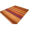 thumbnail image 3 of Multicolored Stripes Tribal 8X10 Indo-Gabbeh Oriental Rug, 3 of 11