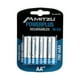 thumbnail image 1 of Pilas Baterías AA Recargables Mitzu 700 mAh Con 4 Piezas NiCd, 1 of 2