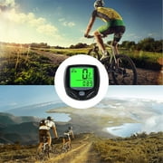 Bicycle Speedometer and Odometer Wireless Waterproof Cycle Bike Computer with LCD Display & Multi-Functions