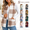 Khaki, variant on Women's Plaid Fleece Vest, Crew Neck Sleeveless Cardigan Tops, Winter Warm No Hood Outerwear Vests with Pockets