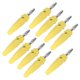thumbnail image 2 of 10pcs/set 4mm Banana Plug Socket Terminal Connector for Welding Machinery Charging GeneratorsYellow, 2 of 5