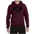 thumbnail image 2 of Wild Bobby, Mom Mode All Day Everyday Mother's Day Unisex Hoodie Sweatshirt, Maroon, Small, 2 of 6