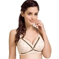 thumbnail image 2 of Front Buckle Semi-Concealed Gathering Anti-Sagging No Steel Ring Nursing Bra For Pregnant Women(75-95), 2 of 3