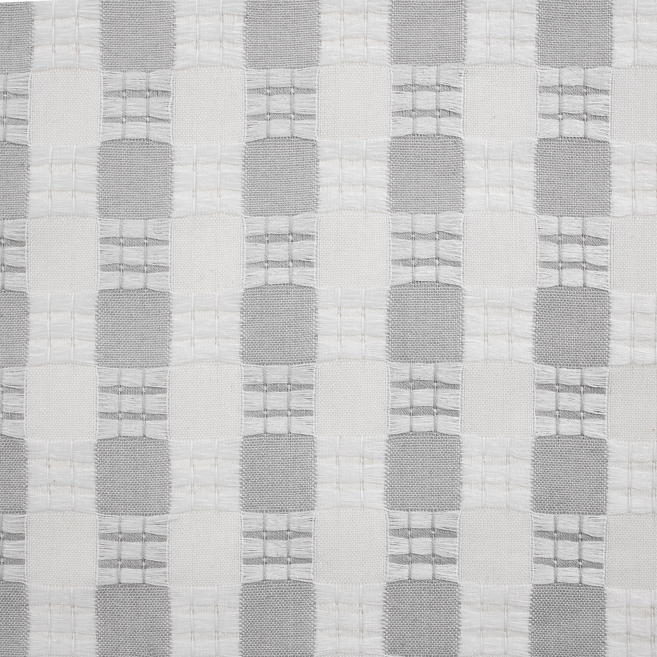 (2 pack) Better Homes & Gardens Tula Waffle Kitchen Curtain Tiers and Valance, 3-Piece Set, Gray, 60" W x 36" L