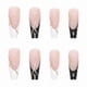 thumbnail image 5 of 24-Pack Pressed Nails Fake Ballerina Long Length Glitter Gold Powder DIY Manicure Tools Full Coverage Nail Stickers for Women, 5 of 5