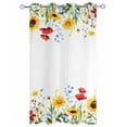 thumbnail image 2 of nqOlkjepod Outdoor Curtains for Patio Waterproof, Spring Floral Outdoor Privacy Panels Grommet, Summer Pastoral Botanical Blackout Outside Curtains for Porch/Cabana/Pergola/Gazebo 54"x84", 1 Panel, 2 of 8