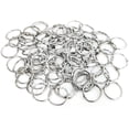 thumbnail image 2 of Loose Leaf Binder Rings 1-Inch（100 Pack） Office Book Rings, Nickel Plated Steel Binder Rings, Key Rings, Metal Book Rings, for School，Sliver, 2 of 8