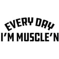 thumbnail image 3 of CafePress - Everyday I'm Muscle'n - 20 Oz White Ceramic Mega Mug, 3 of 5