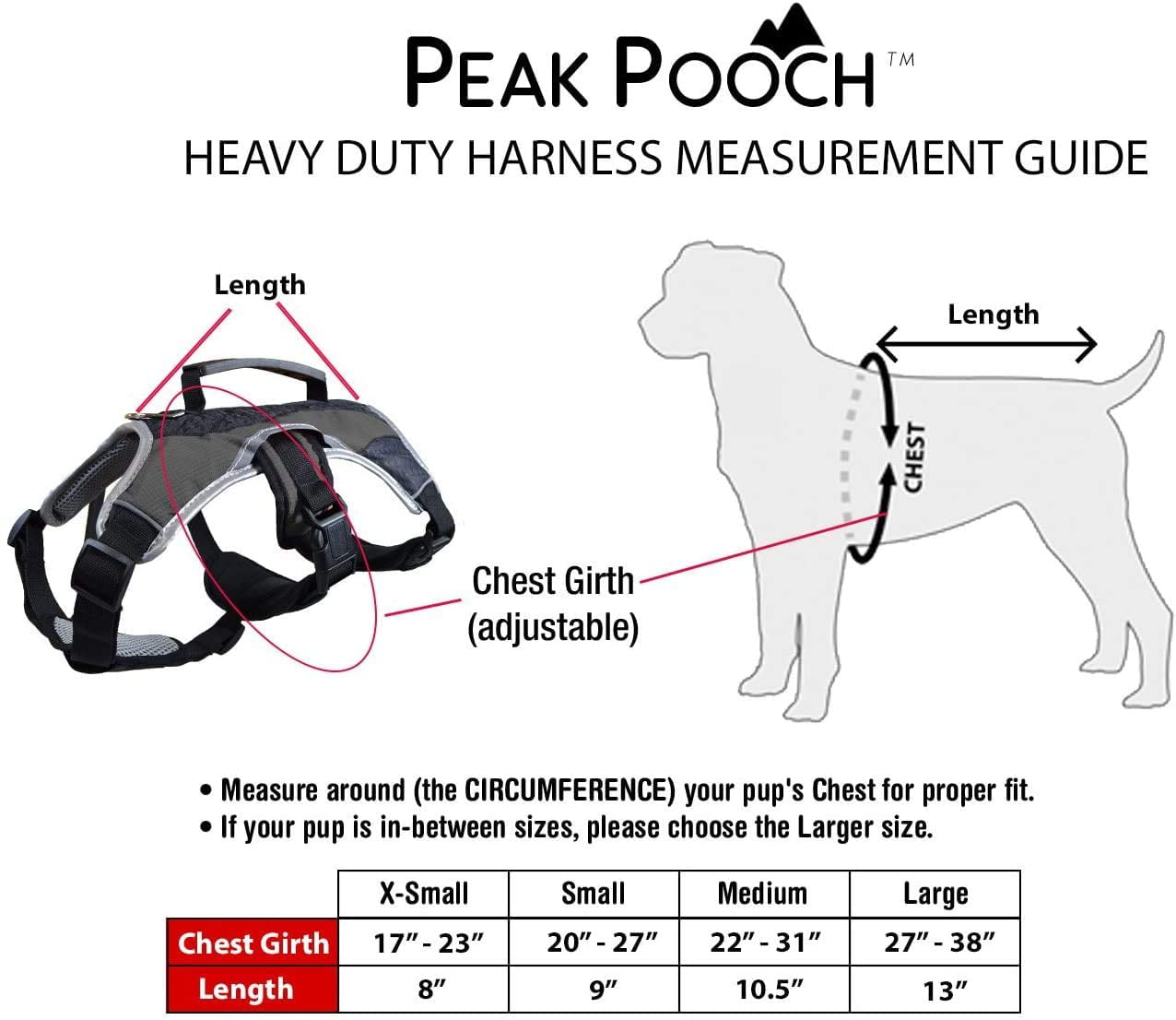 No-Pull Dog Harness Peak Pooch Velcro and Buckle Straps Lifting Handles Padded Mesh Fabric Dog Vest with Reflective Trim 