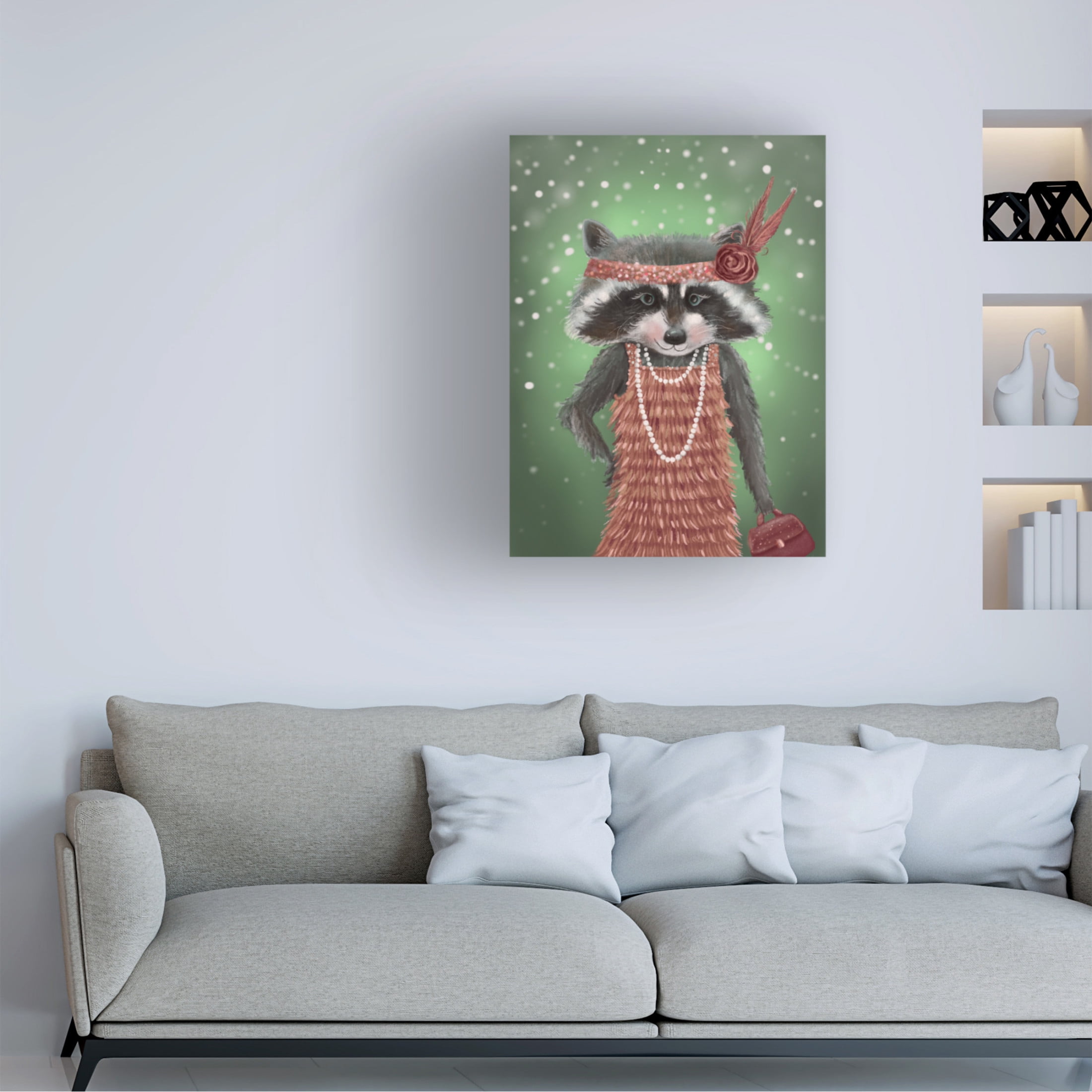 Canvas Wall Art - Christine Rotolo 'Animal Personality 2' Wall Art for Living Room, Bedroom, or Office Décor by Trademark Fine Art - 18 x 24 Inches
