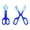 Blue, variant on Plastic Poop Clip for Insect Snake Mouse Feeding,Black Reptile Pet Feeding Tongs, Terrarium Cleaning Tool,
