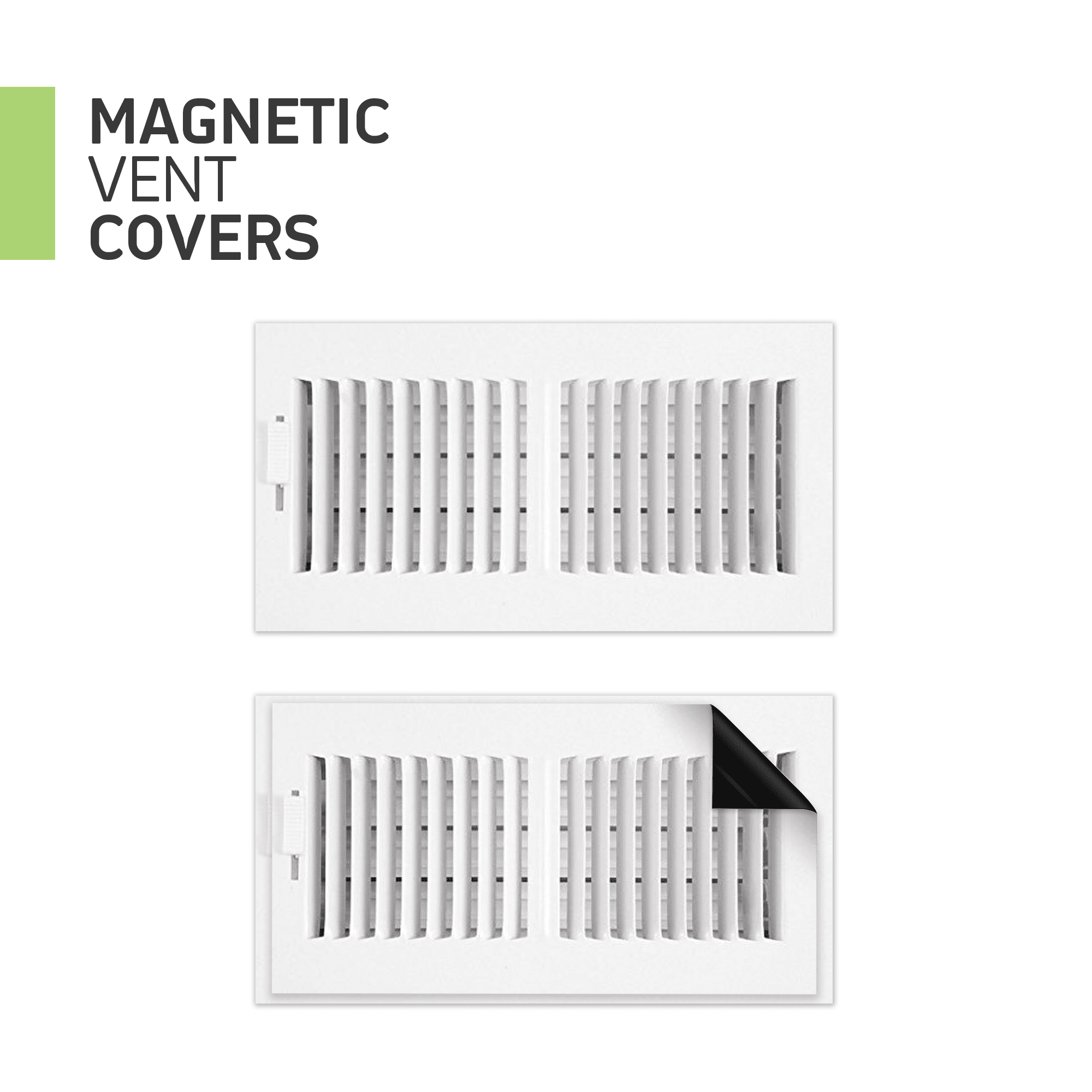 DIYMAG 4Pack Strong Magnetic Vent Covers, Vent Covers for Home Floor  Standard Air Registers, 8 inch