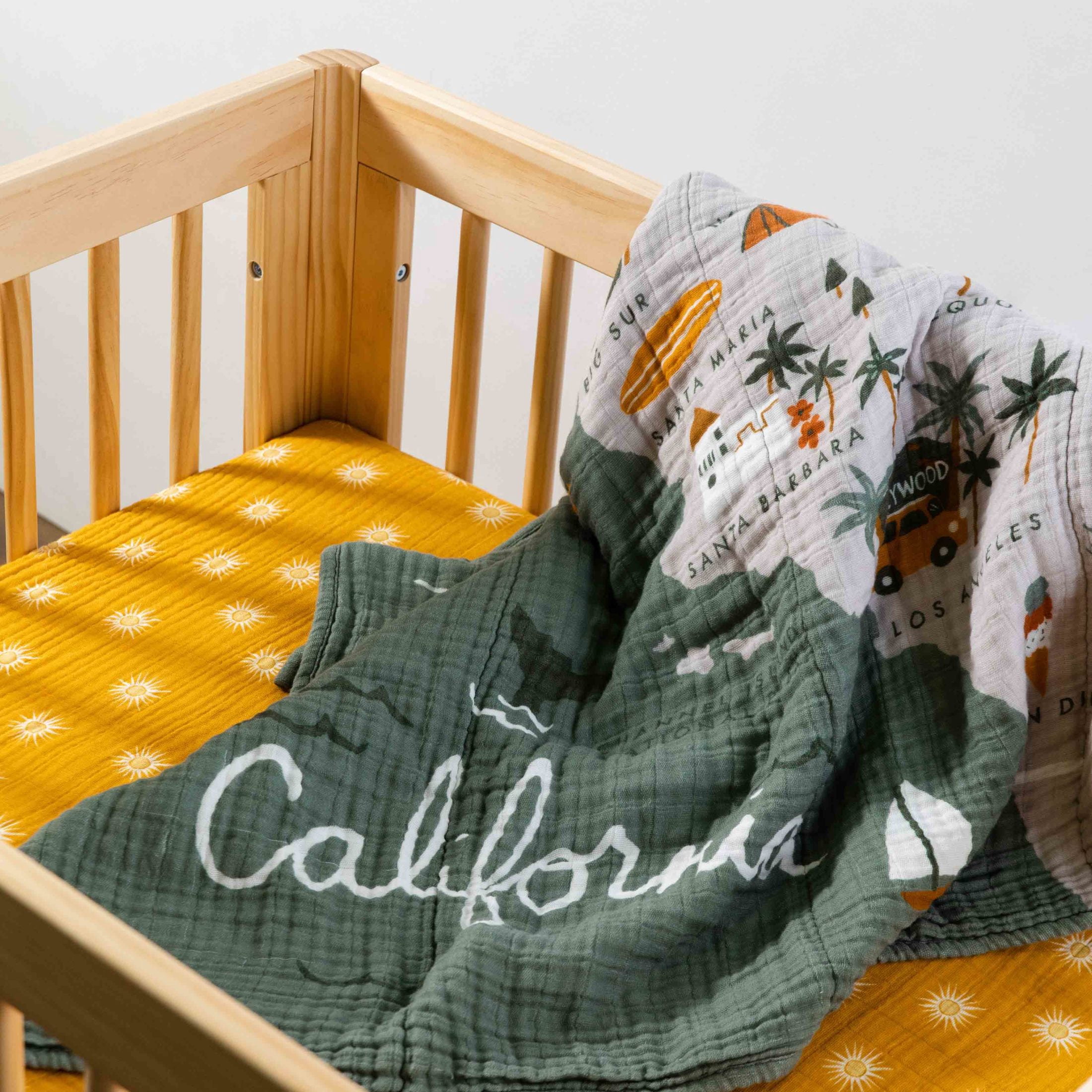 Babyletto All-Stages Midi Crib Sheet in GOTS Certified Organic Muslin Cotton