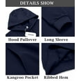 thumbnail image 2 of COOFANDY Men's Hooded Sweatshirts Long Sleeve Casual Waffle Knit Pullover Hoodies with Kanga Pocket, 2 of 7