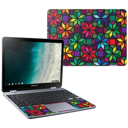 Skin For Samsung Chromebook Plus LTE (2018) - Stained Glass Window | MightySkins Protective, Durable, and Unique Vinyl Decal wrap cover | Easy To Apply, Remove, and Change (Best Way To Remove Water Stains From Glass)