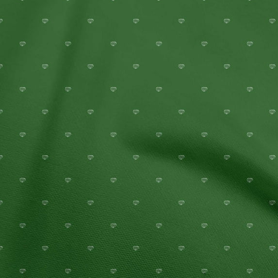 oneOone Cotton Poplin Green Fabric Asian Floral Sewing Fabric By The Yard Printed Diy Clothing Sewing Supplies 42 Inch Wide