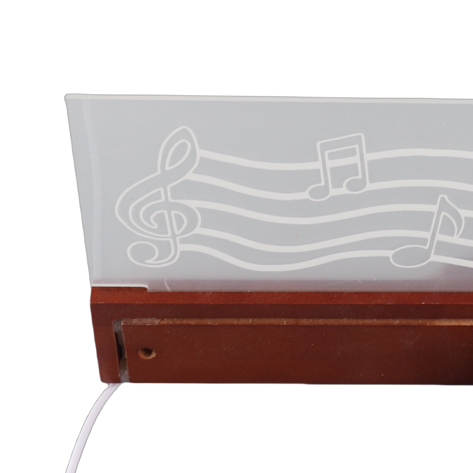 Riousery Light Up Guitar Stand Wall Mount Solid Wood Hanger with Pick Holder for Acoustic Electric Bass Ukulele Violin, Wooden Display (12.6 inches / 32 cm)