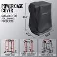thumbnail image 2 of Mikolo Power Rack Accessory, Squat Rack Cover, Made of 600D Silver-Plated Waterproof Xxford Fabric for Home Gym, 2 of 5