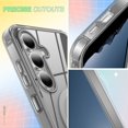 thumbnail image 6 of ELEHOLD Case for Samsung Galaxy S25+, Magnetic Front Cover Phone Case Full-Body Protection Clear Case,Grey, 6 of 7