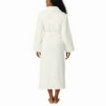 thumbnail image 3 of Room Service Women's Cable Knit Cozy Wrap Robe with Pockets (US, Alpha, X-Small, Regular, Regular, Ivory), 3 of 10