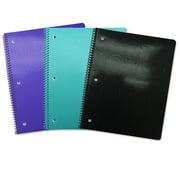 Angle View: U Style Groovy 1 Subject Notebook, 80 Sheets, College Rule, Colors Vary