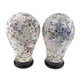 thumbnail image 2 of 2pcs Canvas Block Mannequin Head Model Wig Hair Display Stand Flower Style Banmo, 2 of 4