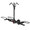 Black, variant on 2-Bike Hitch Rack with Lock, 200 LBS Capacity Folding E-Bike Carrier for 2" Receiver