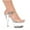 Clear, variant on Ellie Shoes E-709-Brook 7" Pointed Womens Stiletto Sandal. Clear / 10