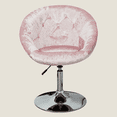 thumbnail image 3 of Impressions Vanity Antoinette Round Tufted Vanity Chair with 360 Degree Swivel (Pink Crushed Velvet), 3 of 5