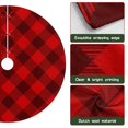 thumbnail image 6 of 30 Inch Christmas Tree Skirt – Velvet Plush Tree Mat, Soft Thickened Polyester with Red Ties, Single-Sided Printing, Available in 30in/36in/48in, Perfect for Holiday Xmas Tree Decoration, 6 of 7