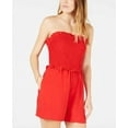 thumbnail image 5 of maison Jules Womens Smocked Romper Jumpsuit, Red, Large, 5 of 7