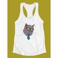 thumbnail image 3 of Nerd Cat Tank Women -Image by Shutterstock, Female x-Small, 3 of 4
