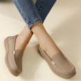 thumbnail image 5 of Willtoo Womens Loafers Casual Platform Slip-On Flats Comfortable Wide Toe Non Slip Walking Shoes for Daily Commute, 5 of 6