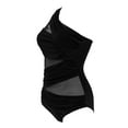 thumbnail image 5 of Women One Piece Swimsuit Push Up Bikini Swimwear Bathing Monokini Suit Black L, 5 of 6