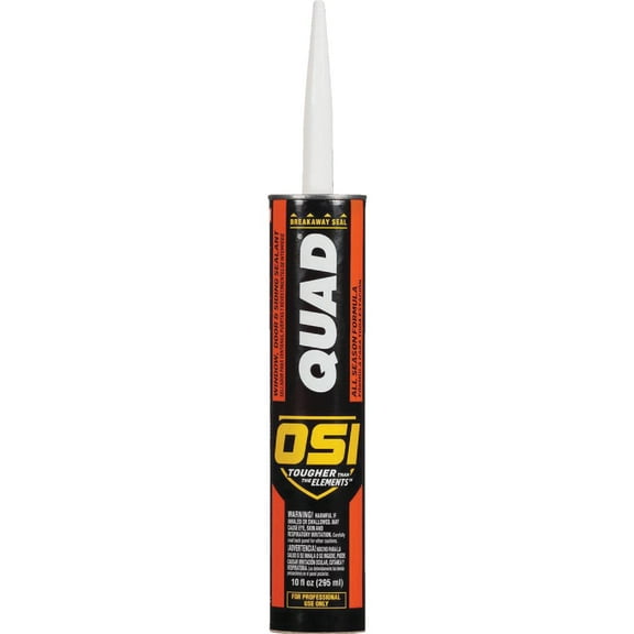 OSI QUAD 10 Oz. Window, Door & Siding Polymer Sealant, Clay 1637204