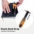 thumbnail image 3 of Paquete de 2 portalápices elásticos portátiles de cuero: Bolsa para lápices, portalápices para Apple Pencil, diarios de tapa dura, cuadernos, planificador feliz, se adapta a cuadernos, 3 of 5