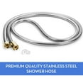 thumbnail image 5 of Jierger 10ft Shower Head Hose Handheld Extra Long Stainless Bathroom Flexible, 304 Stainless Steel Handheld Shower Head Hose Replacement, Flexible Hose Extension, 5 of 8