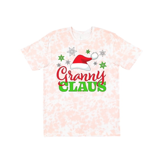 Inktastic Granny Claus with Christmas Santa Hat and Snowflakes T-Shirt