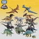 thumbnail image 4 of Modelo de dinosaurio TOMY original Jurassic World conmemora los juguetes para niños Tyrannosaurus Velociraptor carnotaurus circundantes, 4 of 5