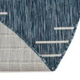 thumbnail image 6 of Unique Loom Outdoor Modern Collection Area Rug - Tambor (4' Round Blue/Ivory), 6 of 6
