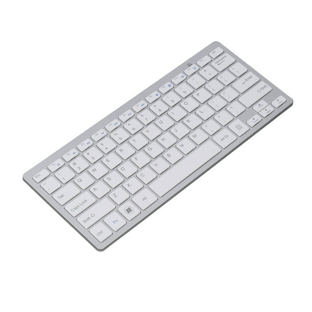 Clavier, clavier Ultra Fin 78 Touches Argent pour Tablettes