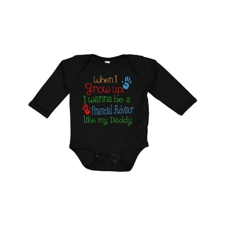 

Inktastic Financial Advisor Like Daddy Gift Baby Boy or Baby Girl Long Sleeve Bodysuit
