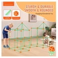 thumbnail image 2 of Fort Building Kit, 140PCS Glow in The Dark STEM Toys, Educational Gifts for Boys Girls 4-8+ Years, Indoor Outdoor Play Tent with Rods & Balls, 2 of 7