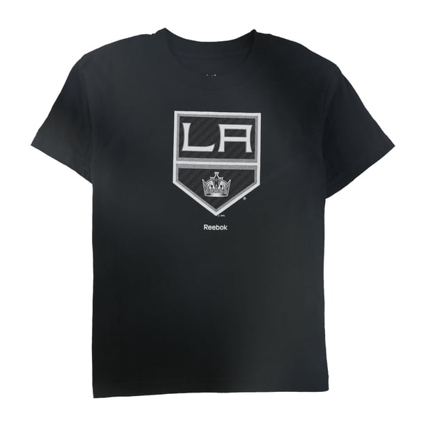 Reebok Boys LA Kings Graphic Camiseta, Negro, 5